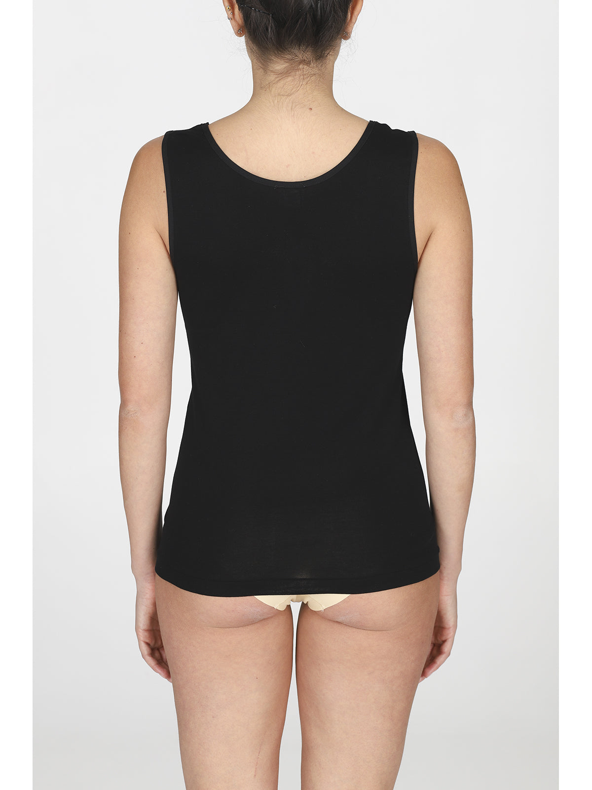 Tank top in fine filoscozia® with lace