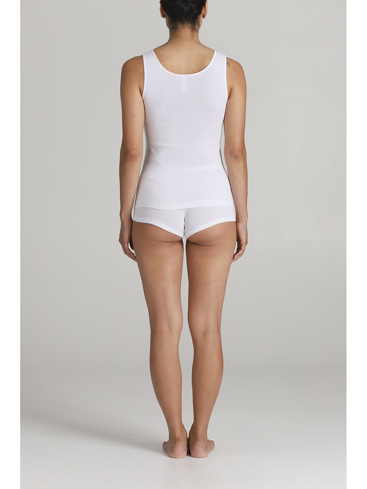 Canotta top donna in puro cotone naturale