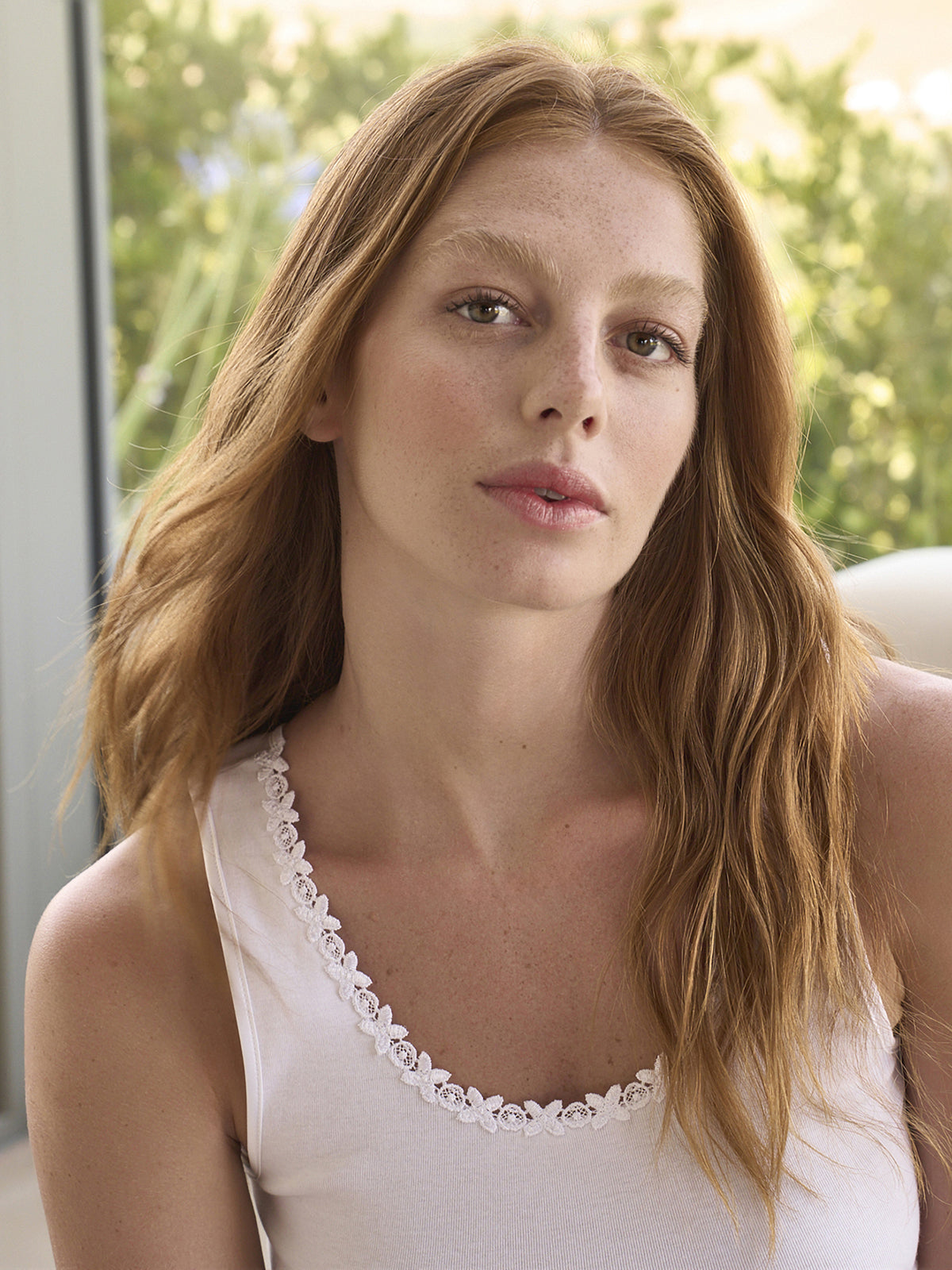 Canotta top donna in puro cotone naturale