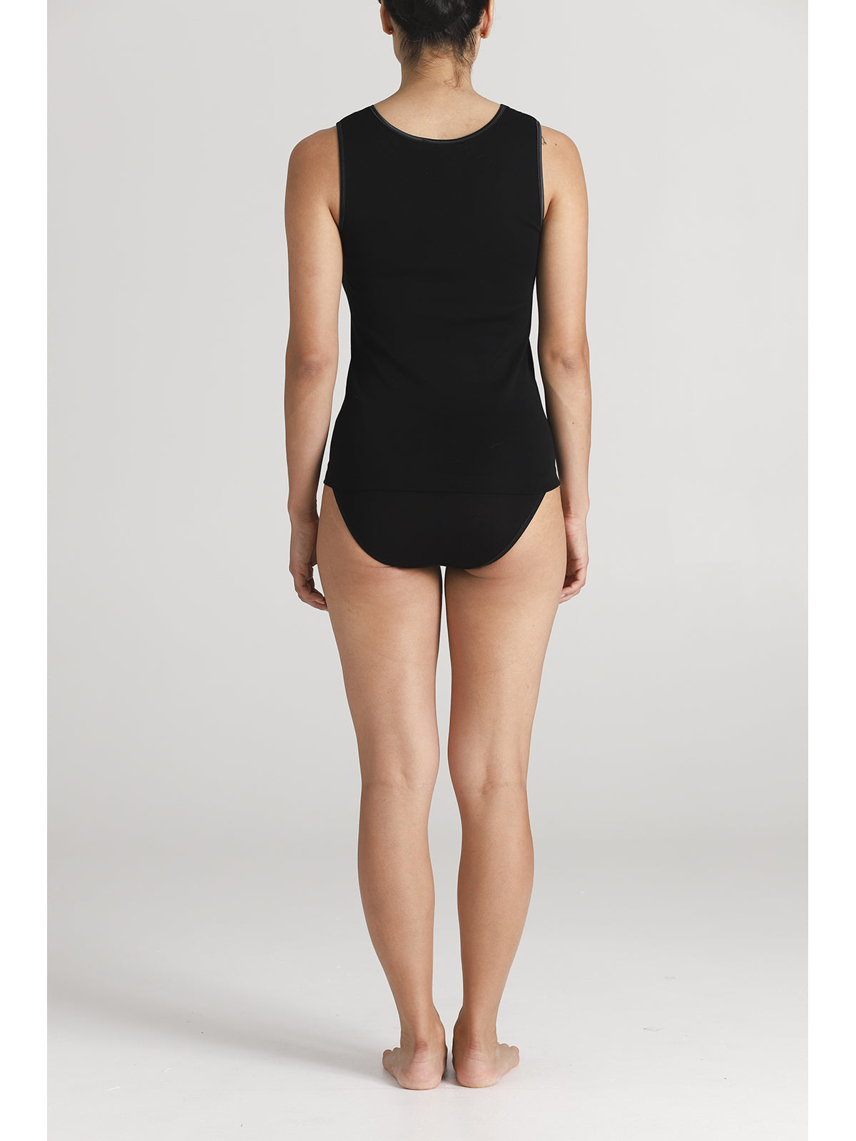 Canotta donna con morbido pizzo elastico