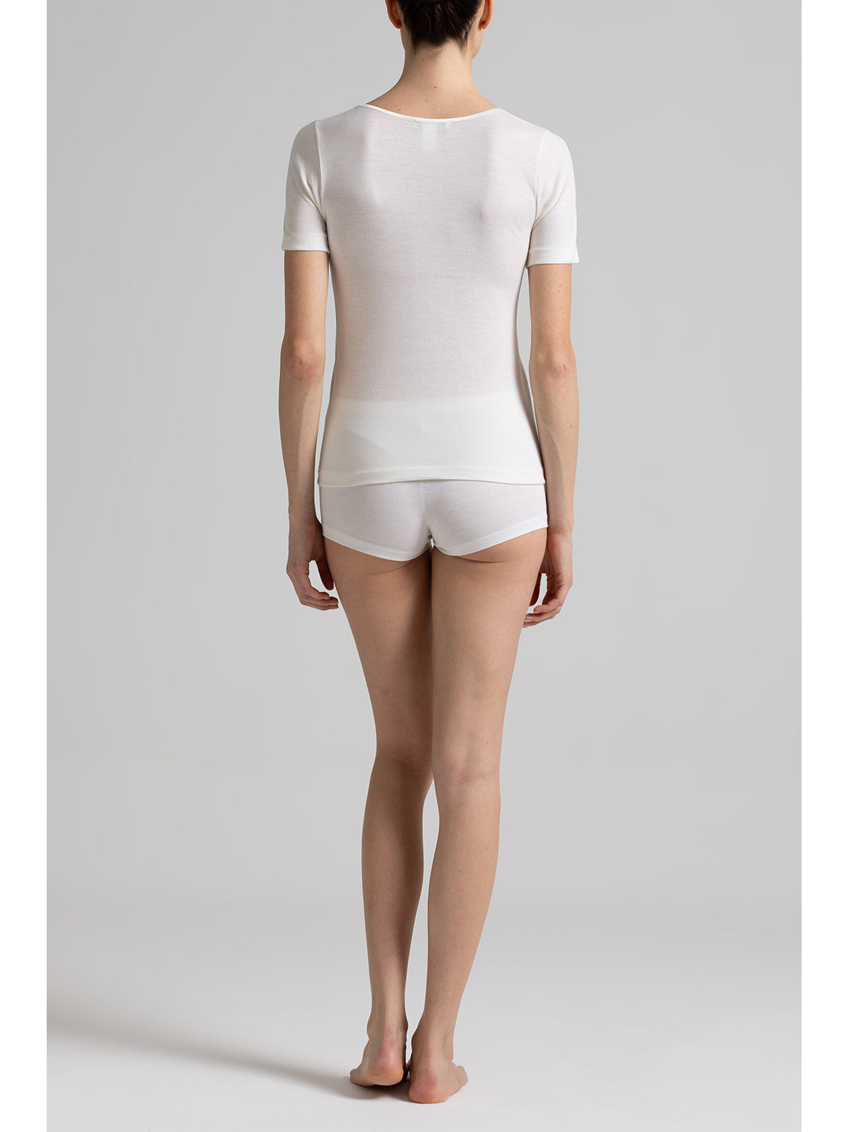 Calda maglietta in lana e cotone