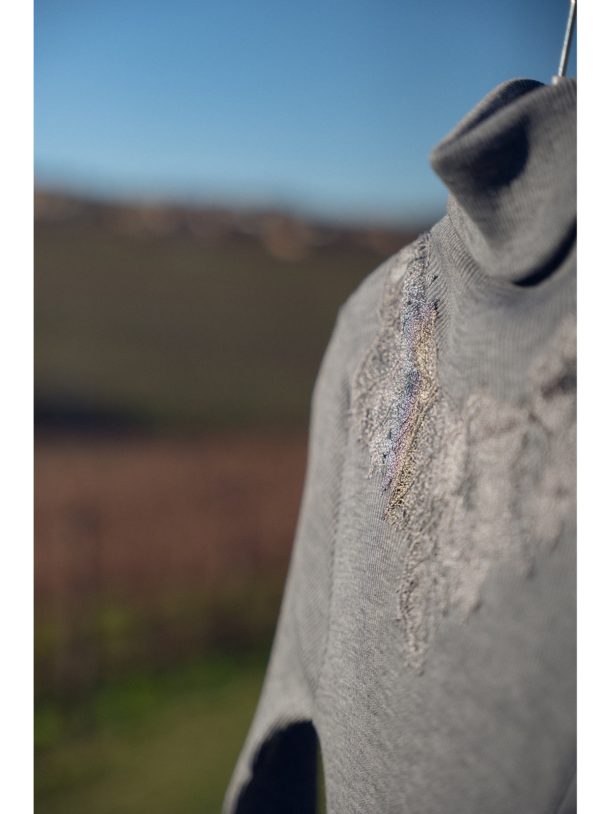 Maglietta manica lunga in lana e seta