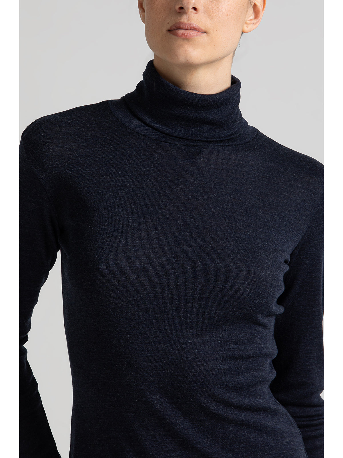 Calda dolcevita in lana e seta