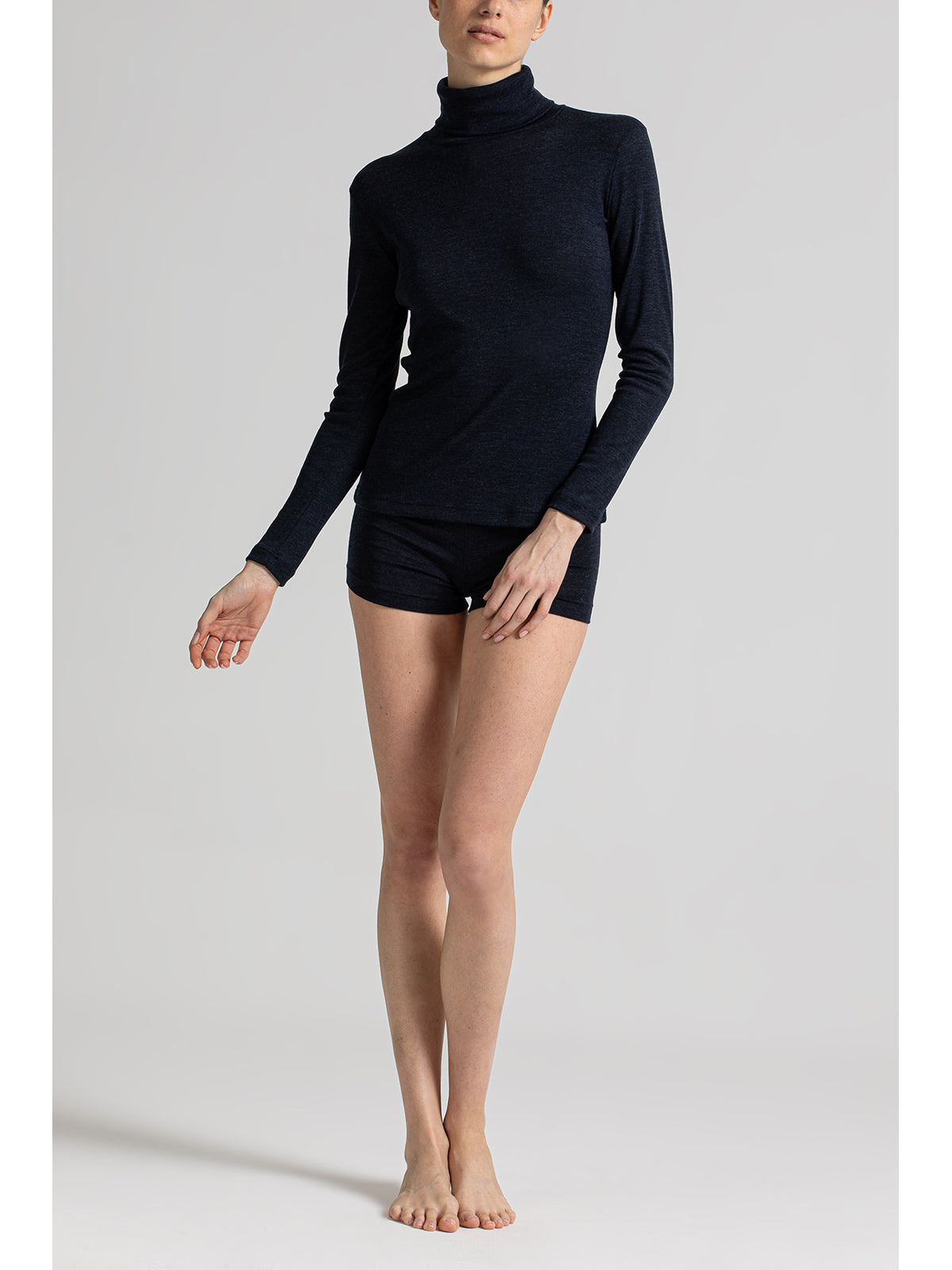 Calda dolcevita in lana e seta