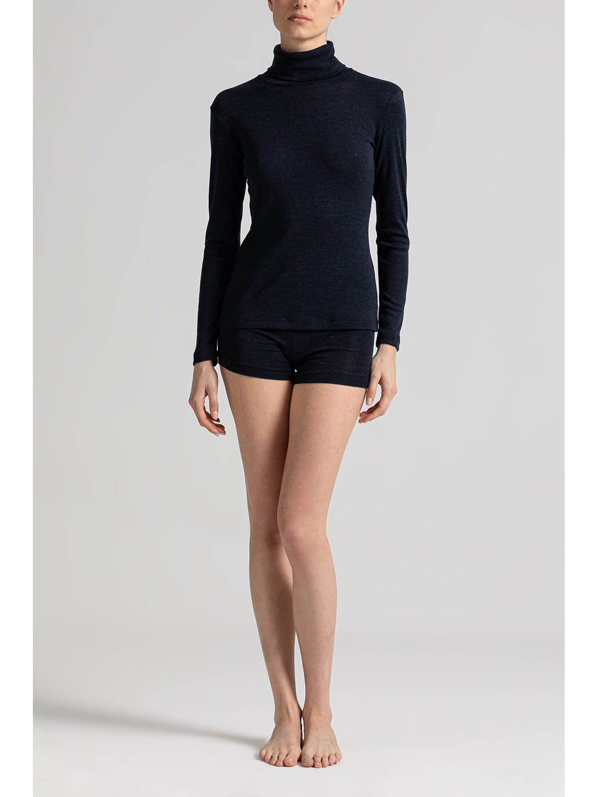 Calda dolcevita in lana e seta