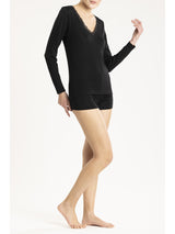 Maglietta In Double Intimo Di Lana E Cotone