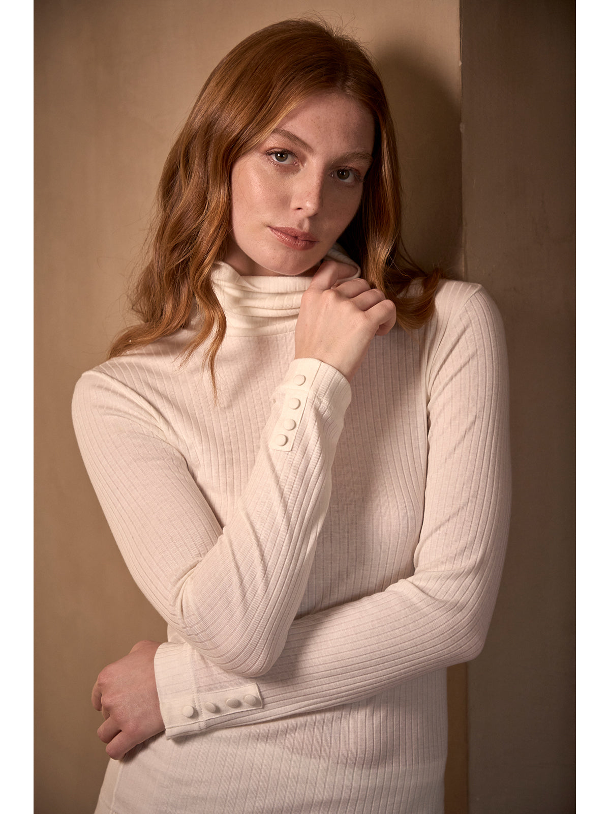 Dolcevita in modal e cotone