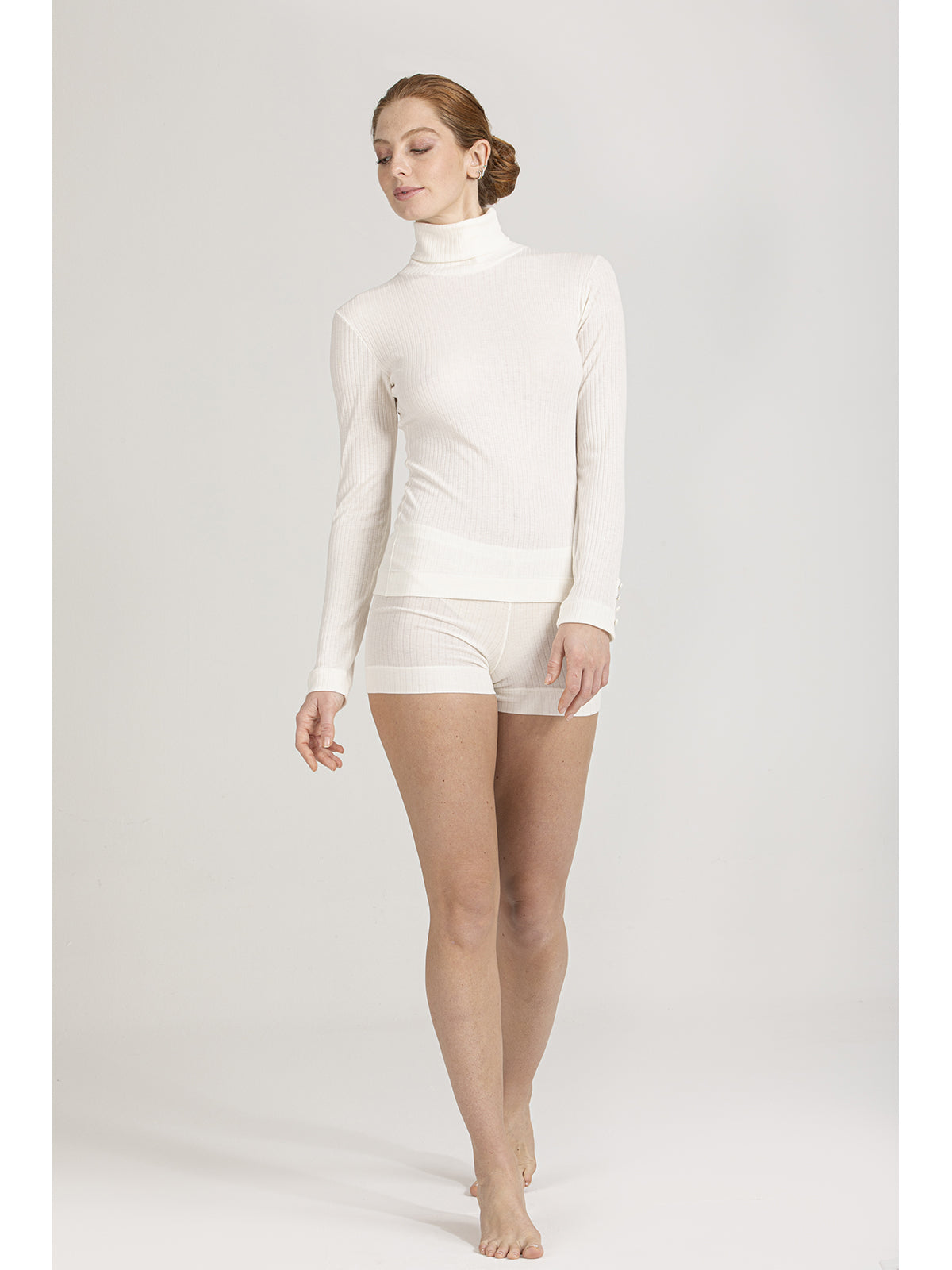 Dolcevita in modal e cotone
