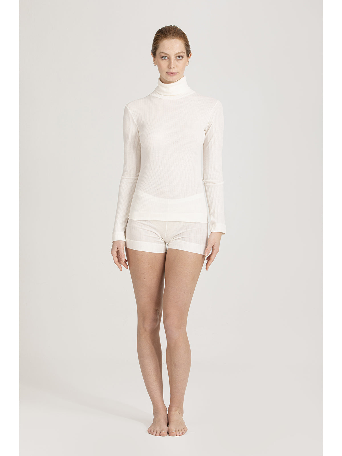 Dolcevita in modal e cotone