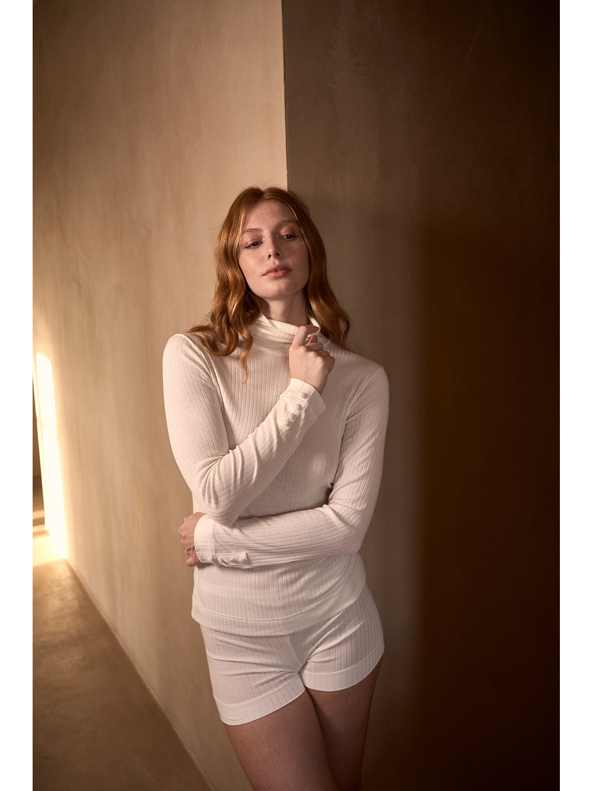 Dolcevita in modal e cotone
