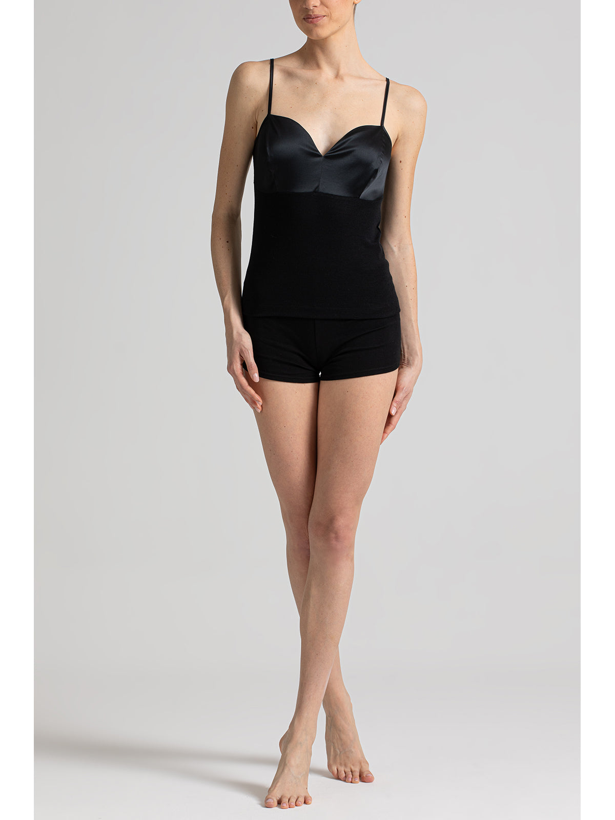 Sottogiacca in lana e seta