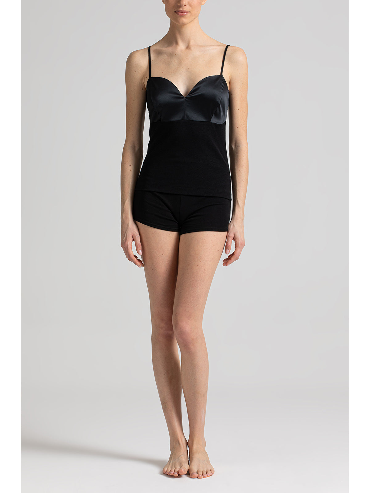 Sottogiacca in lana e seta