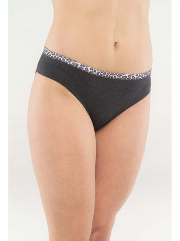 Low-waisted brief in fresh and stretch cotton modal