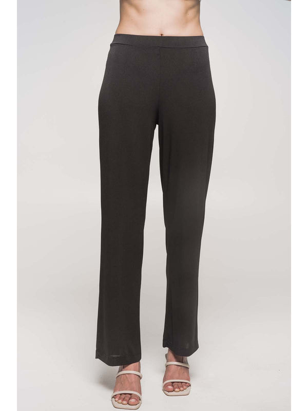 CLASSIC TROUSERS IN SHINY STRETCH FABRIC