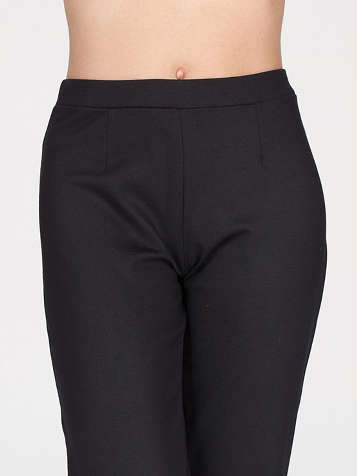 Pantaloni in viscosa elasticizzata nero Boglietti