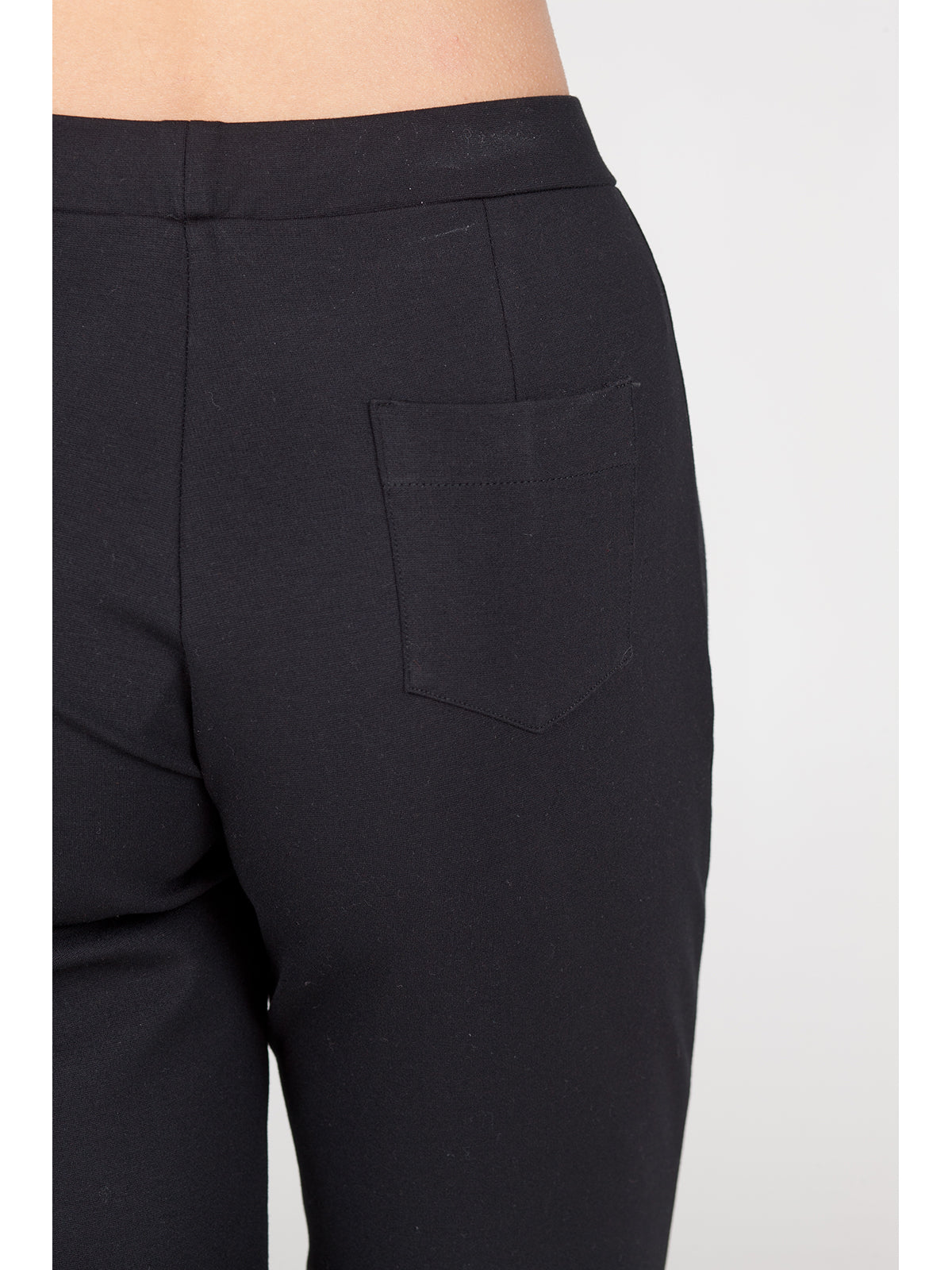 Pantaloni slim in viscosa elasticizzata nero Boglietti