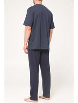 Pigiama cardigan in fresco jersey 100% cotone