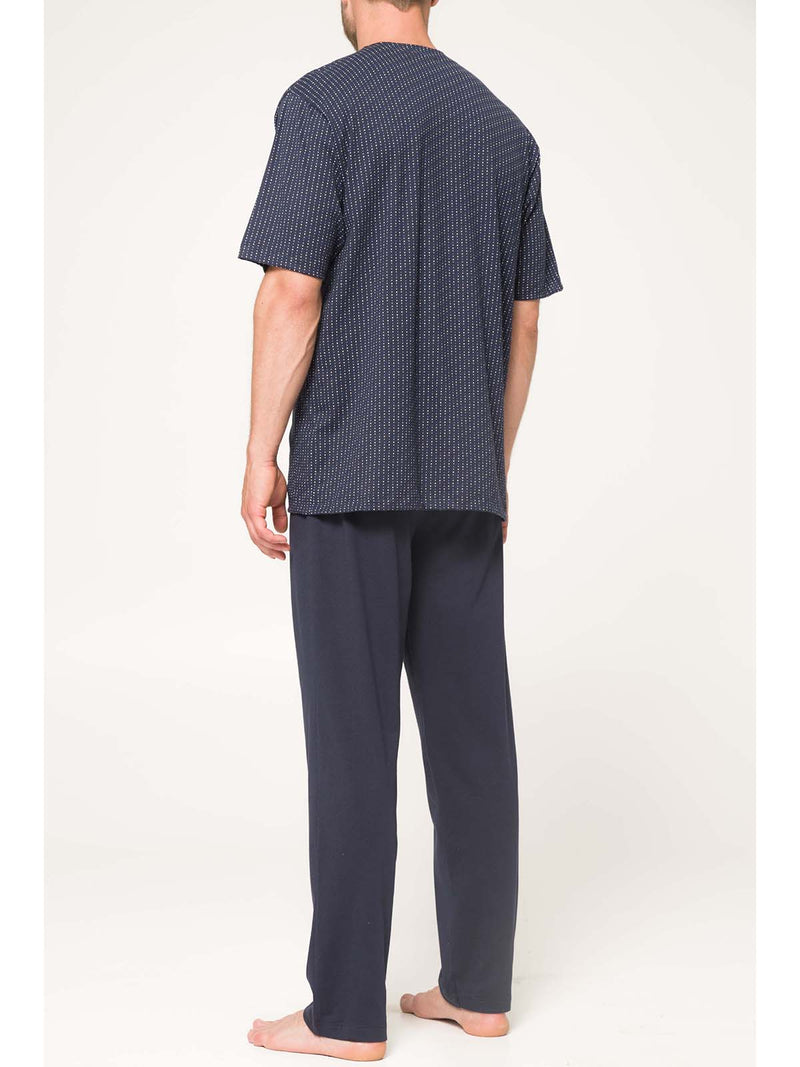 Cardigan pajamas in cool 100% cotton jersey
