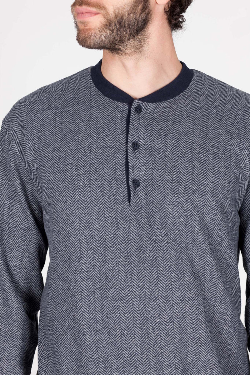 PYJAMA CONFORTABLE EN COTON JACQUARD