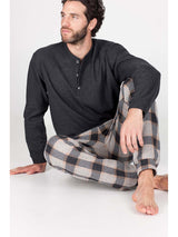 PYJAMA CONFORTABLE EN COTON JACQUARD