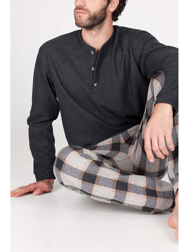 PYJAMA CONFORTABLE EN COTON JACQUARD