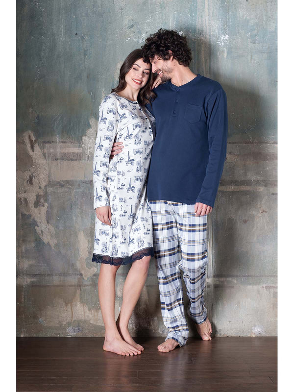Pyjama en interlock doux en pur coton