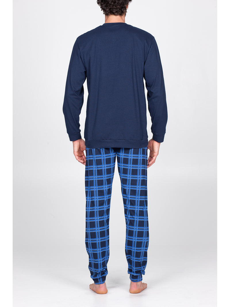 Serafino long pajamas with edges