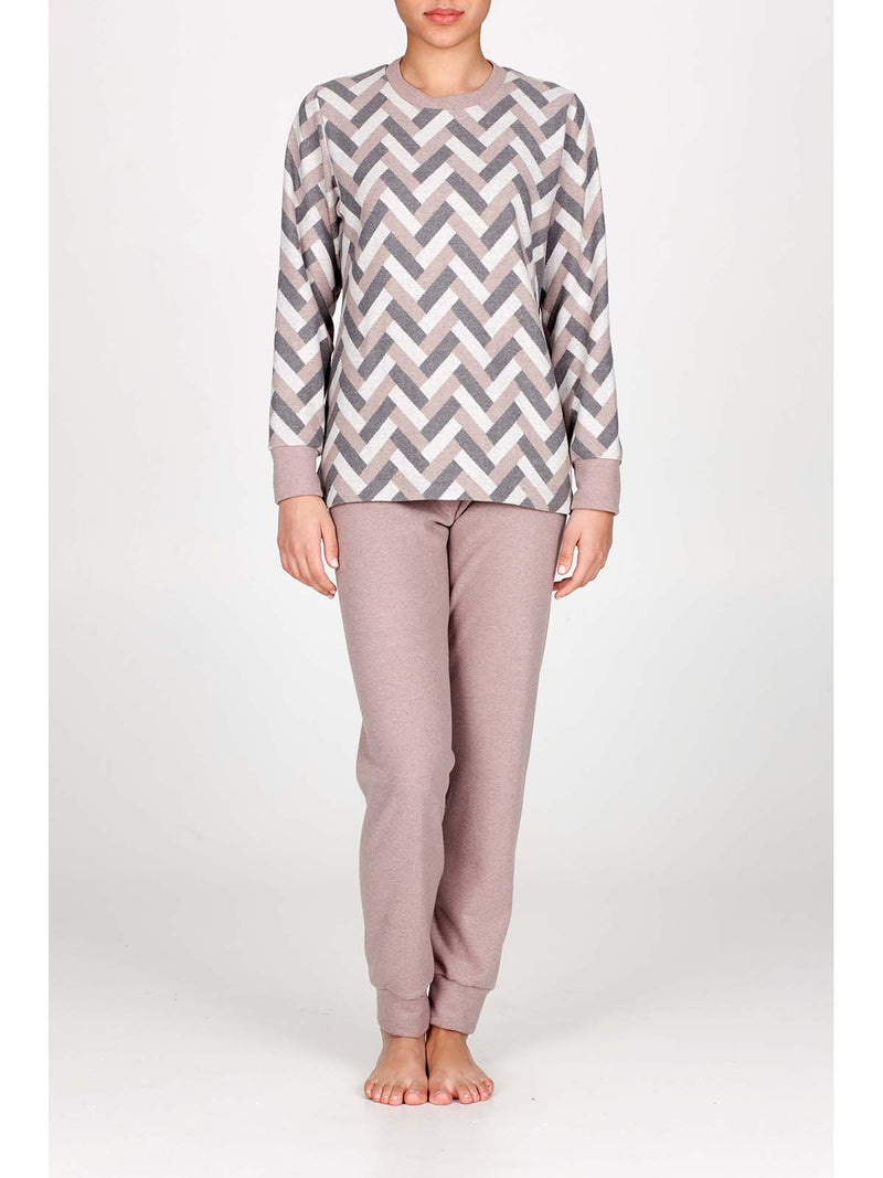 Pigiama in caldo e confortevole jacquard