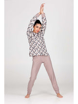 Pigiama in caldo e confortevole jacquard