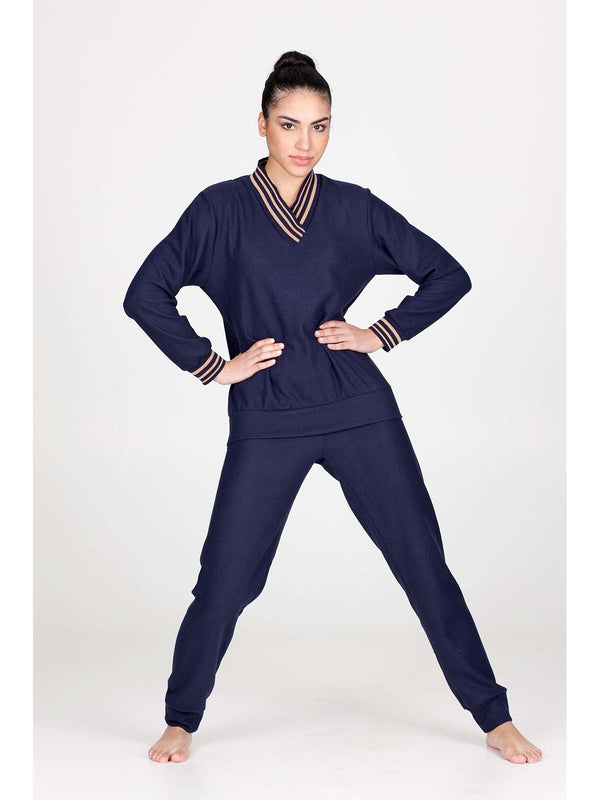 Pigiama in caldo e confortevole jacquard