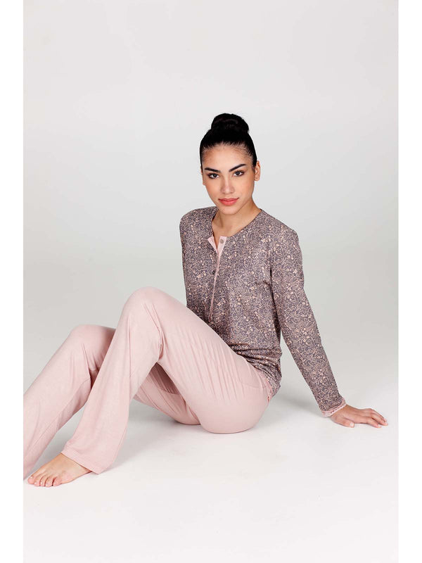 Pajamas in soft micromodal jersey