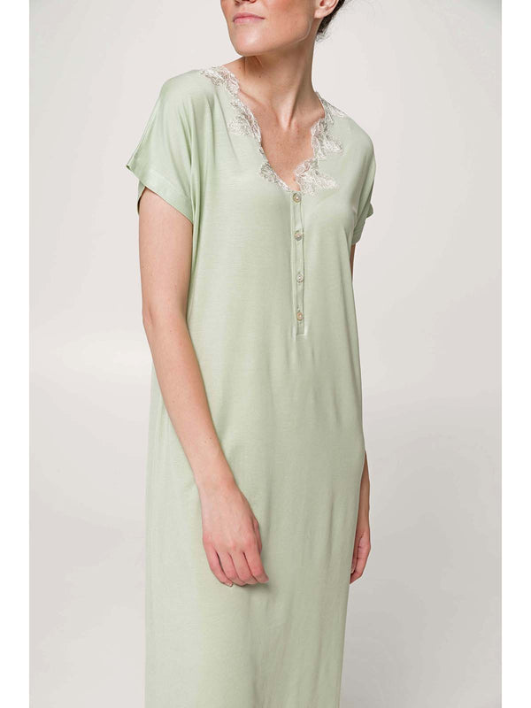 Camicia da notte in morbido jersey di micromodal