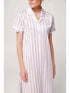 Camicia da notte in filo di scozia rigato Lilla Boglietti