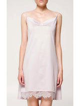 Camicia da notte top in raffinato filo di scozia