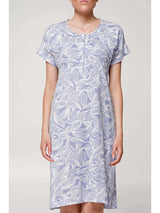 Camicia da notte in morbido jersey di puro cotone