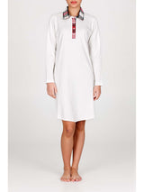 CHEMISE DE NUIT EN PUR COTON INTERLOCK CHAUD