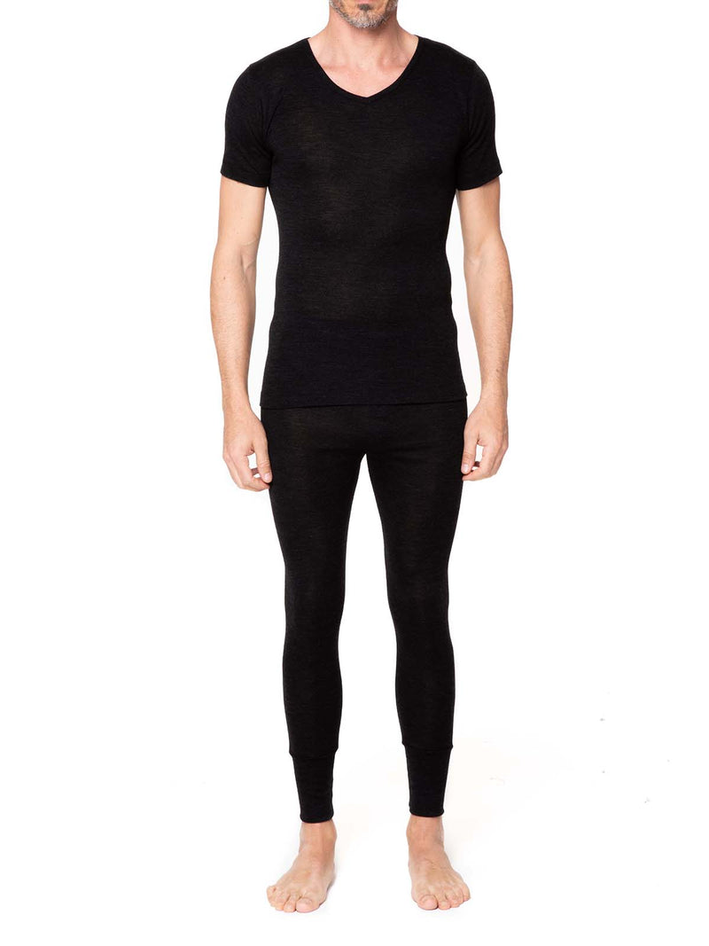 T-SHIRT COL EN V BEAUTIWOOL EN 100% MÉRINOS EXTRA-FIN