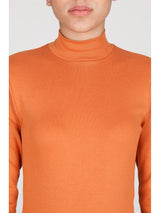 PULL À COL ROULÉ EN COTON MODAL ÉLASTIQUÉ