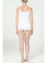 Canotta top in pregiato filoscozia® con pizzo