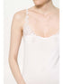 Canotta top in pregiato filoscozia® con pizzo Bianco Boglietti