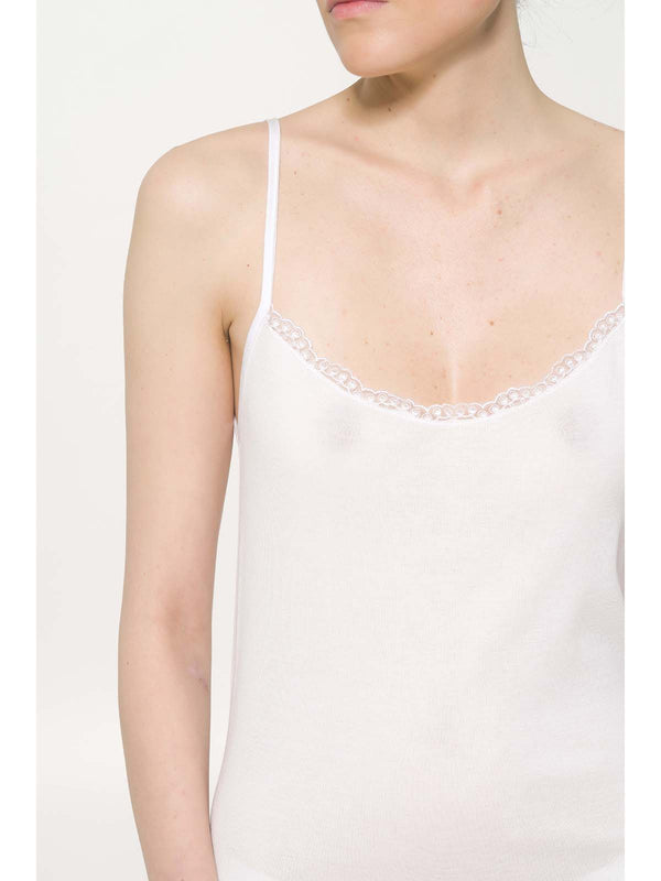 High-quality filoscozia® tank top with lace
