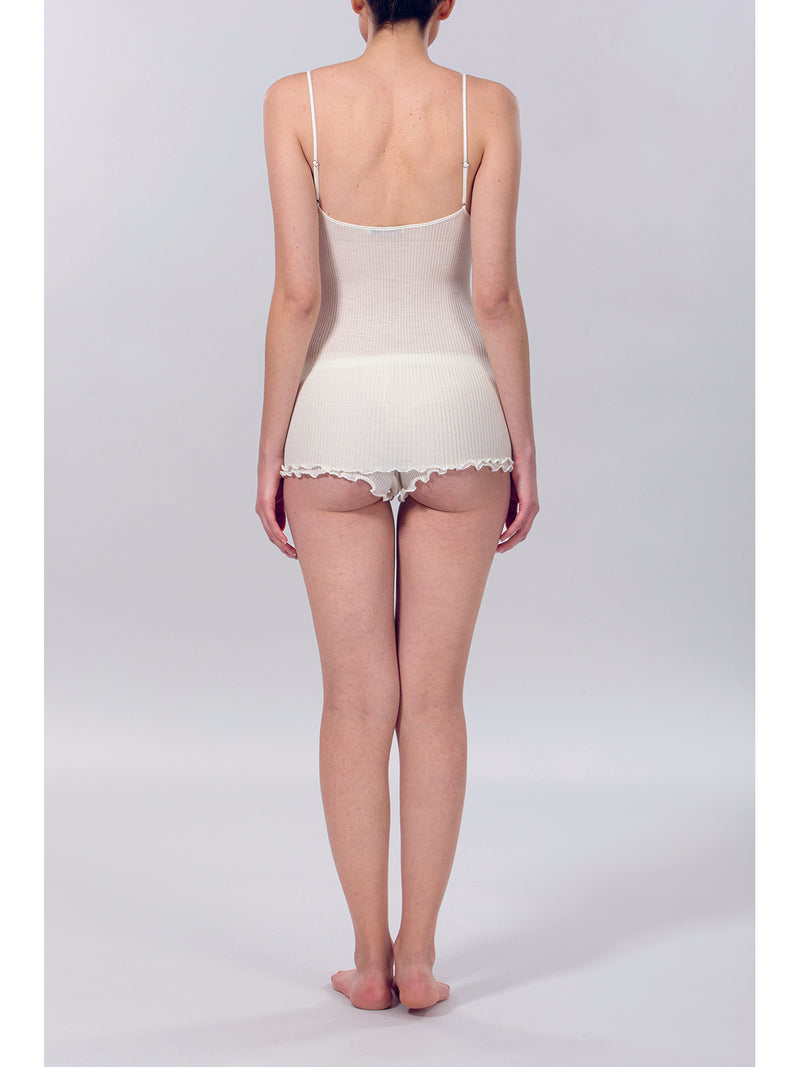 DÉBARDEUR CAMISOLE EN LAINE ET SOIE