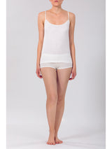 DÉBARDEUR-CAMISOLE EN LAINE ET COTON DOUBLE SOUS-VÊTEMENTS