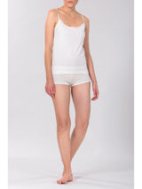 DÉBARDEUR-CAMISOLE EN LAINE ET COTON DOUBLE SOUS-VÊTEMENTS