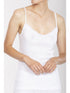 Top  in puro filoscozia con pizzo Bianco Boglietti