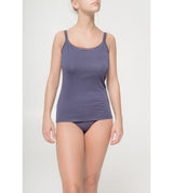 Canotta top in misto cotone ed elastan
