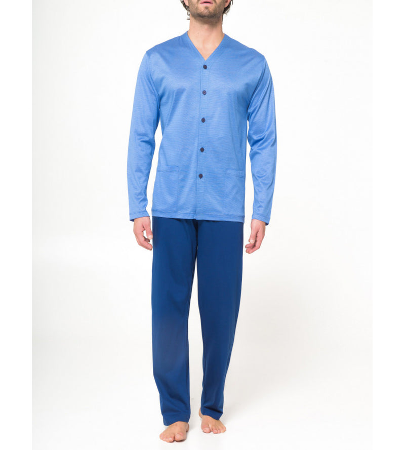 Cardigan pyjamas of fine certified lisle thread