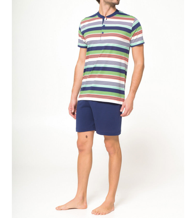 Pigiama corto in fresco 100% cotone Boglietti