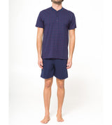 Pigiama tris in fresco jersey di puro cotone