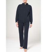 Tuta in felpa aperta con zip
